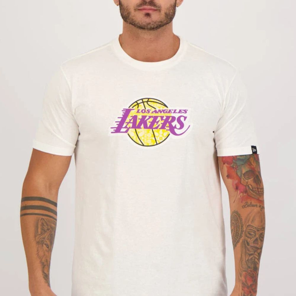 Nike Men Yellow Los Angeles Lakers LeBron James AS LAL Dri-FIT Basketball  T-shirt