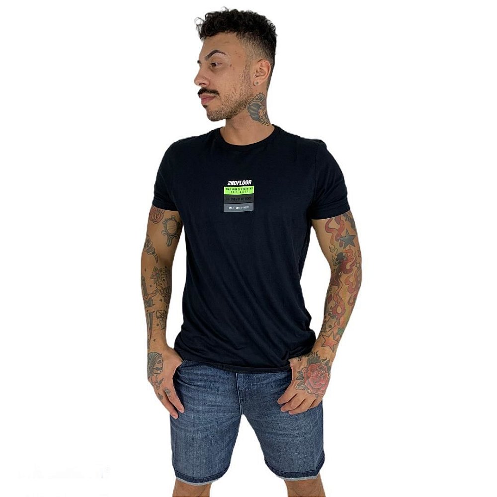 Camiseta Ellus Second Floor Freedom Oversized masculina - Dom Store  Multimarcas Vestuário Calçados Acessórios