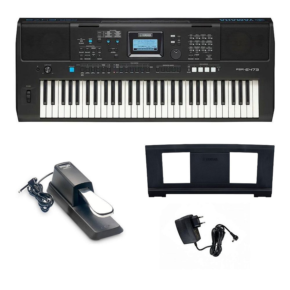 Teclado musical Yamaha PSR Series PSR-E373 61 teclas preto