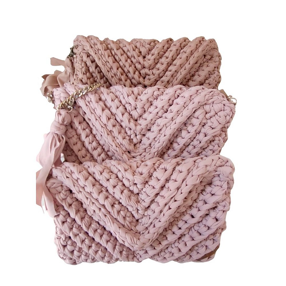 cable knit bolsa
