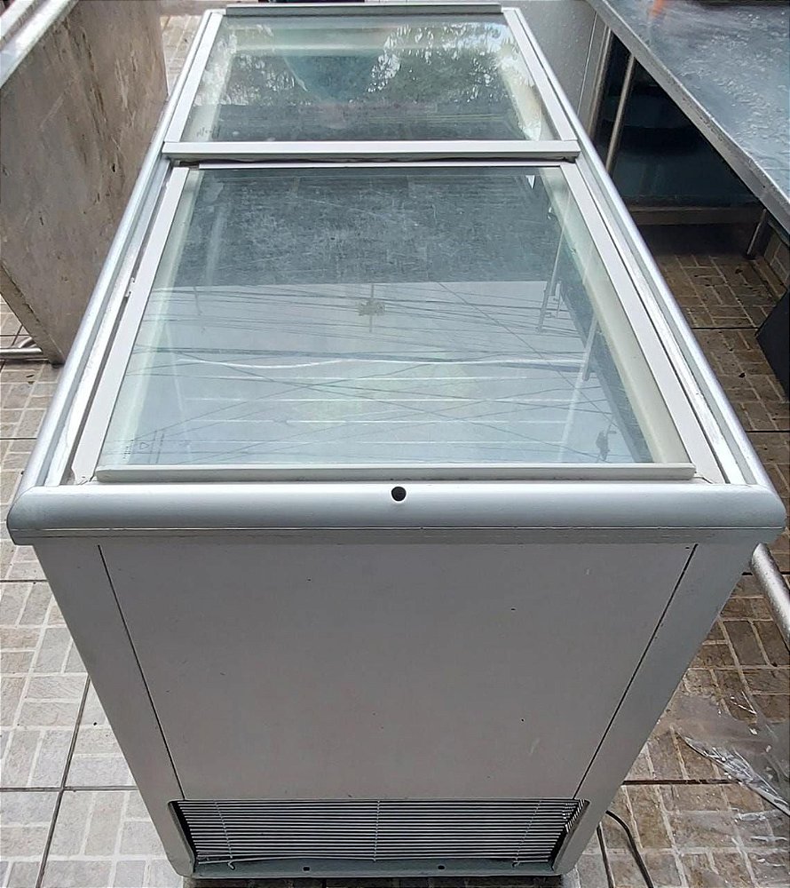 Freezer Expositor Horizontal [Usado] Metalfrio 380L Ilha das Cozinhas