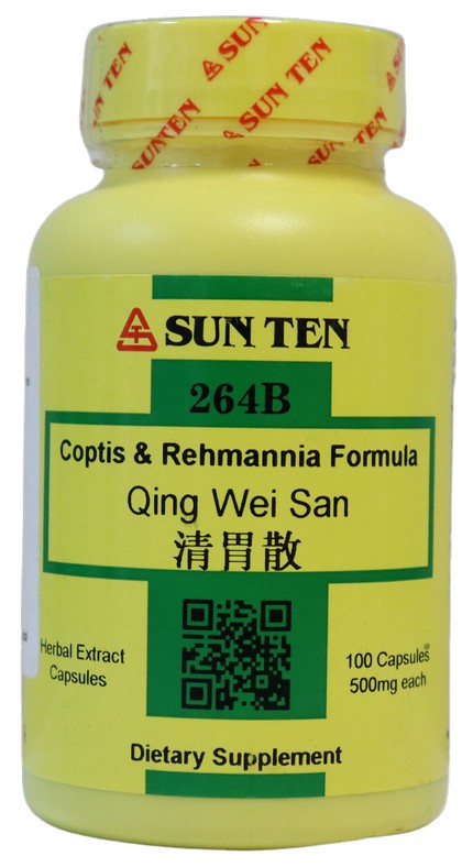 Qing Wei San (Coptis & Rehmania Formula) 100caps 500mg - Sunten ...