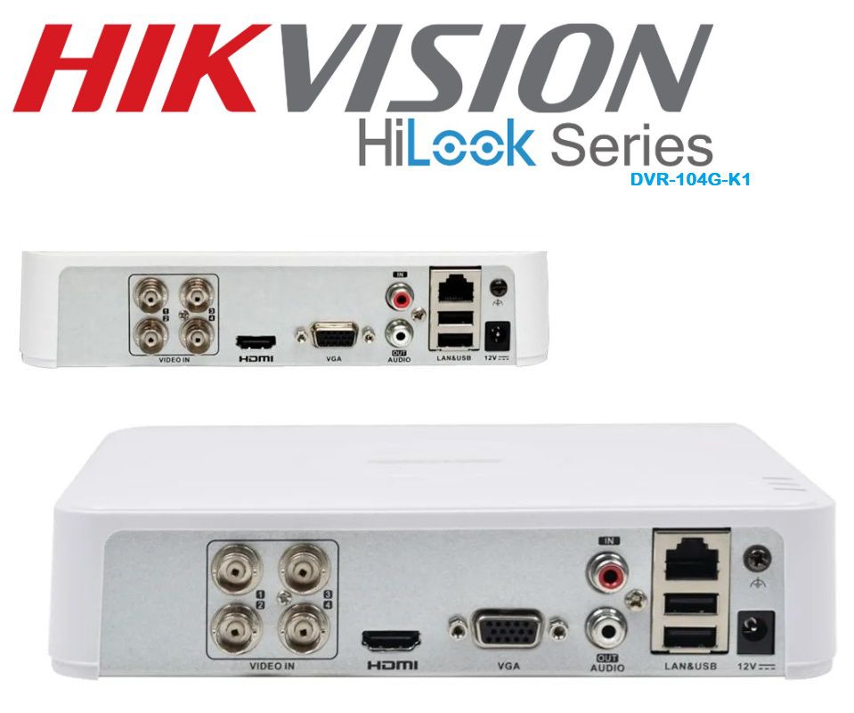 DVR HiLook 104GK1 04 Canais 1080P Lite Segurança Eletrônica Tudo