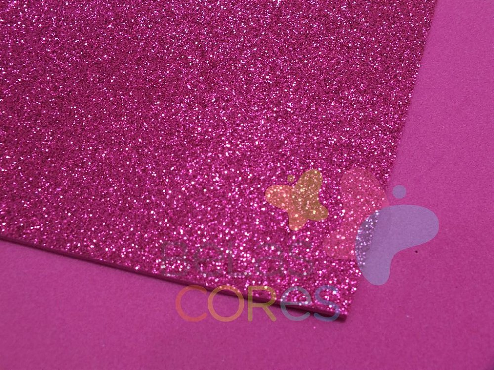 Folha De Eva 40x60cm Glitter Pink 5 Unidades Empório Das Lembrancinhas Belas Cores 2053