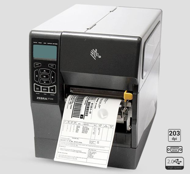 Impressora De Etiquetas Zebra Zt230 Peel Off Rebobinador Lservice Peças E Impressoras 7192