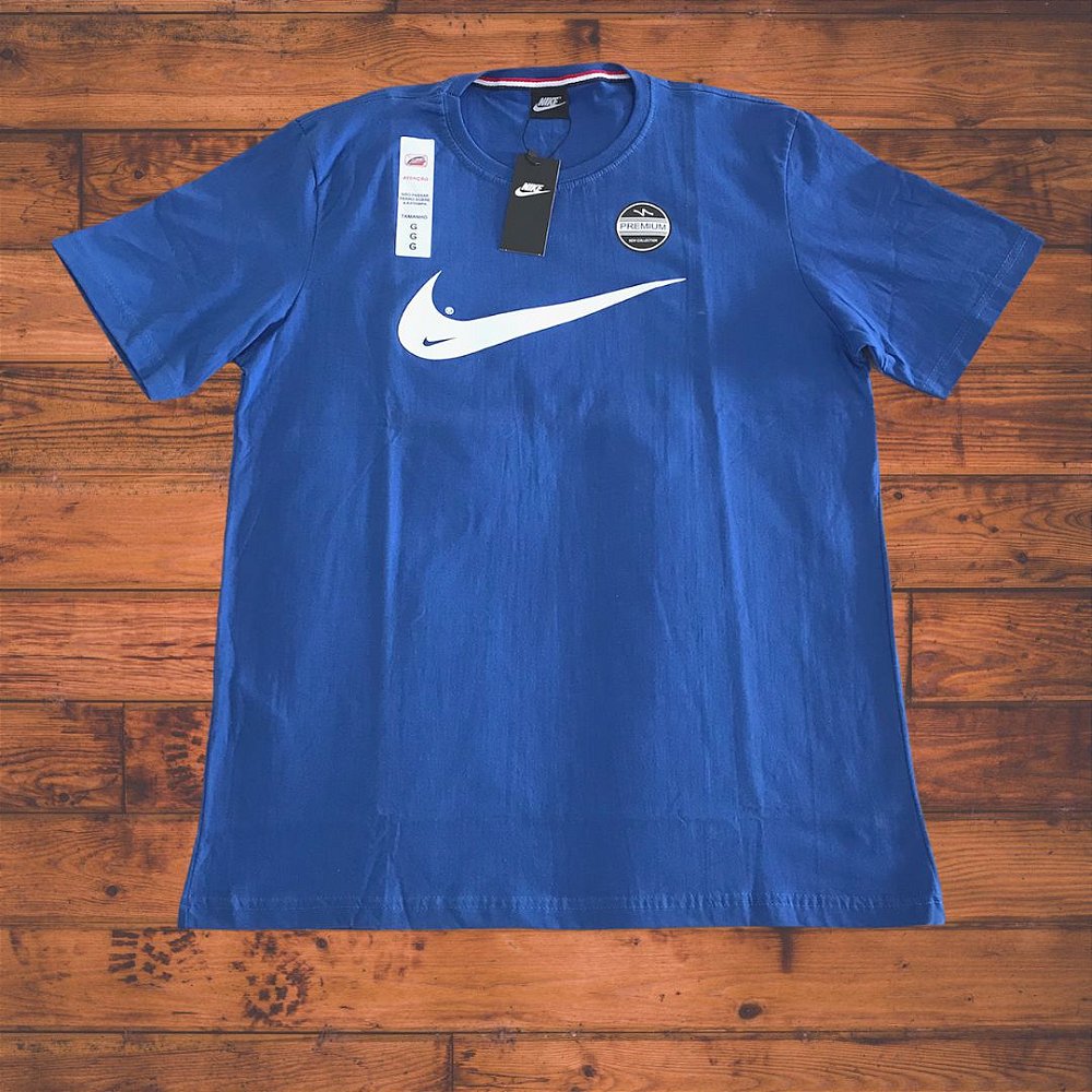 Camiseta Nike Logo Azul Royal - www.kemuelshop.com.br