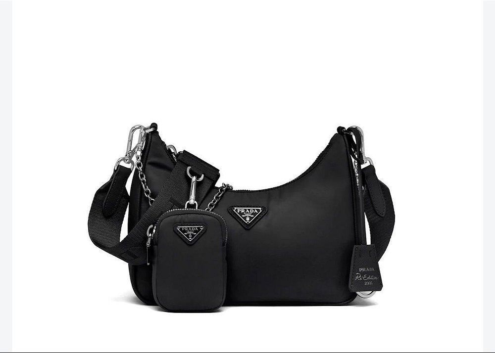 prada nylon bolsa red