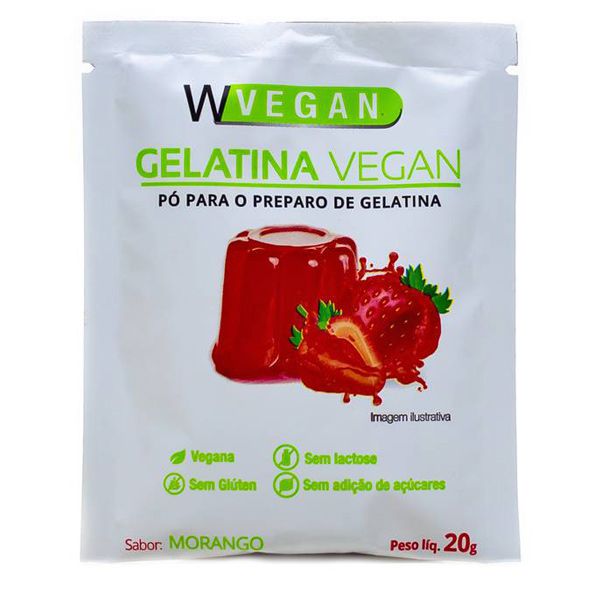 Gelatina Vegana Kit com 4 Sabores Wvegan Me Gusta Veg Sua loja Saudável na