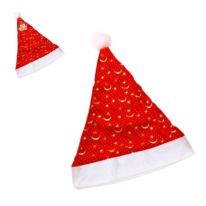 Touca Noel Decorada - Titapel - Embalagens e Miudesas Touca Noel Decorada - Titapel - Embalagens e Miudesas