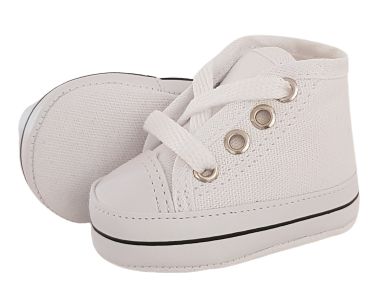 Tenis Bebe Starzinho Menina Sapatinho Infantil Cano Alto- Branco - MiniBaby  Calçados Infantis