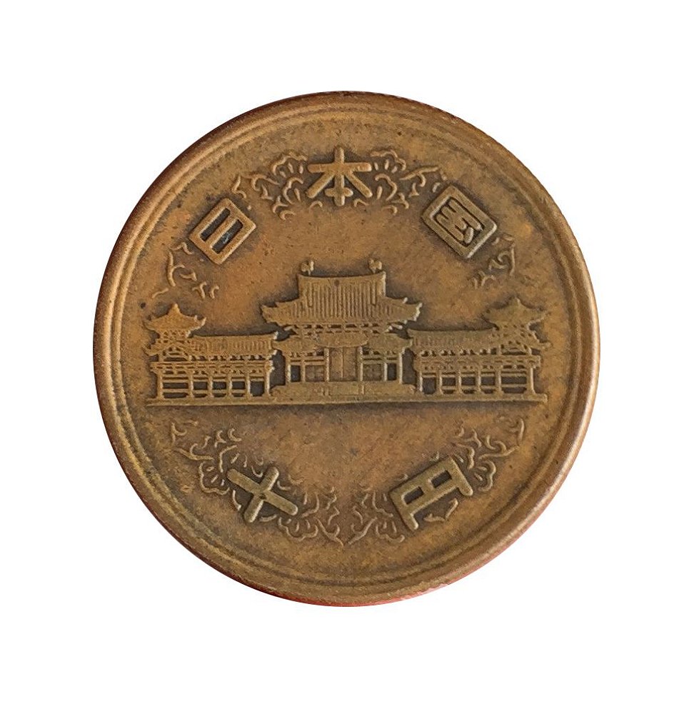Numismática. Moeda de Bronze do Japão 10 Yen 1953 Numismática Trato Feito cédulas e moedas Numismática. Moeda de Bronze do Japão 10 Yen 1953 Numismática Trato Feito cédulas e moedas