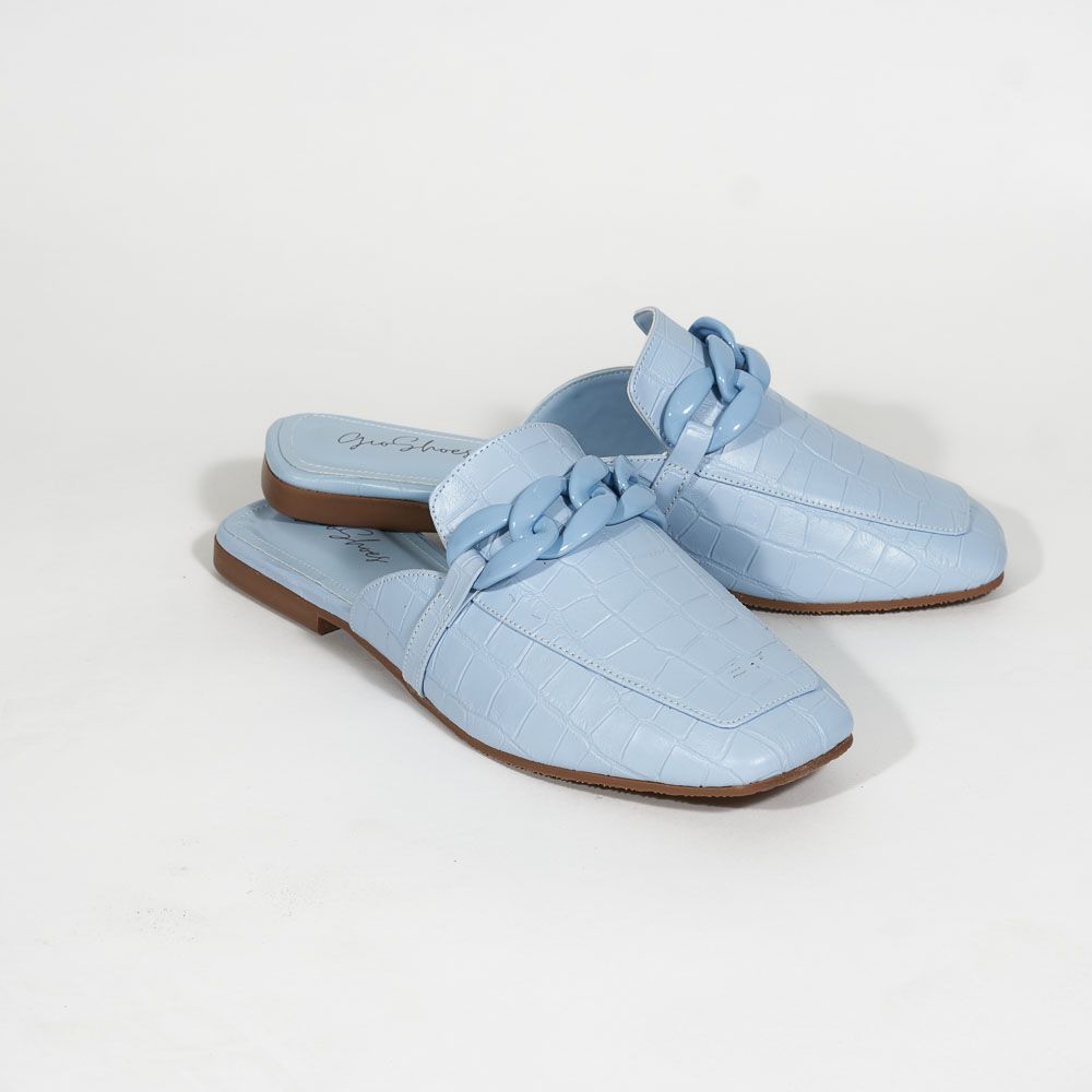 Sapato Mule Azul Céu - Gio Shoes -Loja online de Calçados femininos