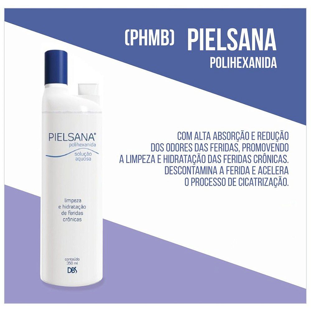 Solução Aquosa Polihexanida PHMB 350ml Pielsana - Curativa Med