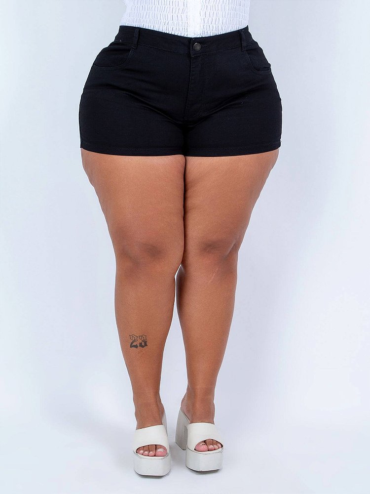 Shorts Jeans Curto Ane Plus Size Alderina Azul Ane Jeans 12 Anos