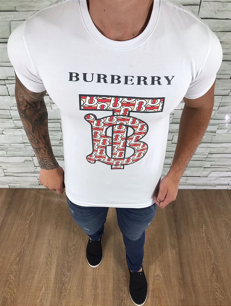 Camiseta Masculina BURBERRY Branco TB - MAGAZINE - Moda, calçados,  acessórios; eletrônicos; ferramentas; esporte e fitness; joias; pet;  suplementos; brinquedos;