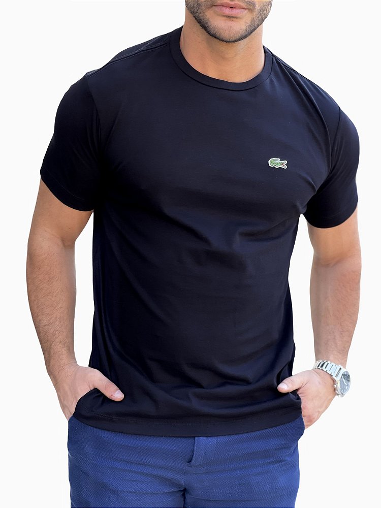 Camiseta Lacoste Basic Preto - Zé Mineiro | Moda Masculina