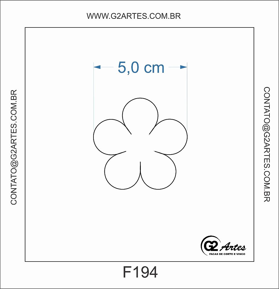 F194 – Flor Camélia - G2 Artes - Facas corte e vinco
