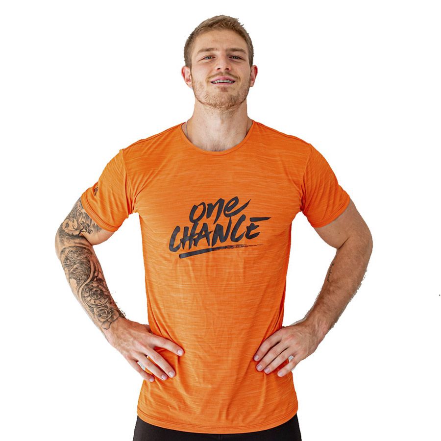 Camiseta Masculina One Chance Kaique Cerveny - Laranja - Loja BS Cross