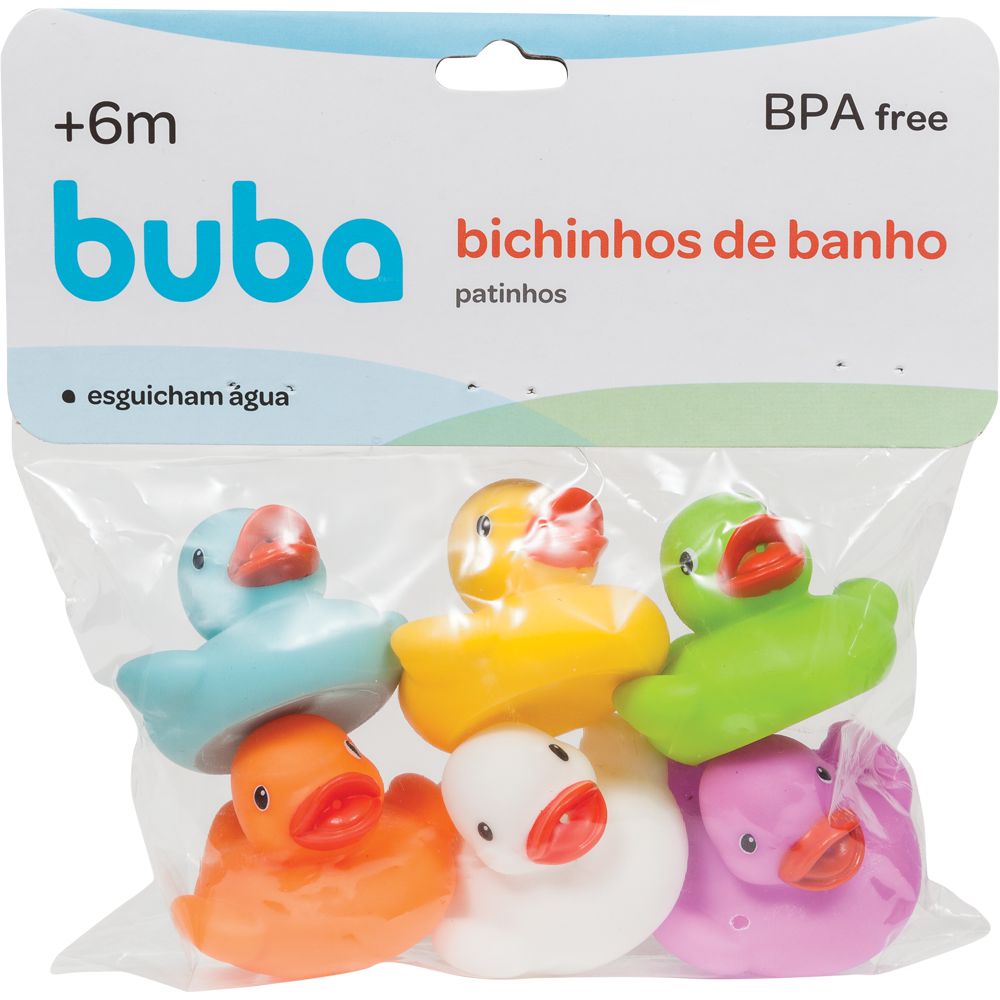 Patinhos de Banho Buba bichinhos coloridos de banho - temnoquadrado.com.br
