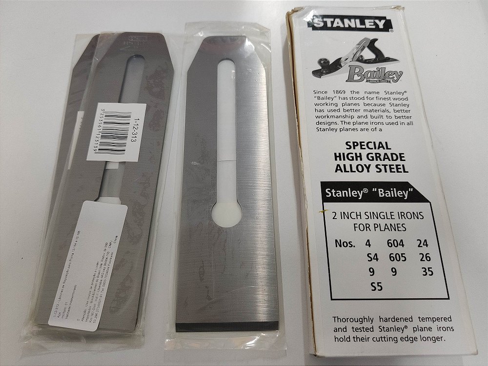 Ferro de plaina Stanley Nº4/5 50mm - Amorim Ferragens Ltda