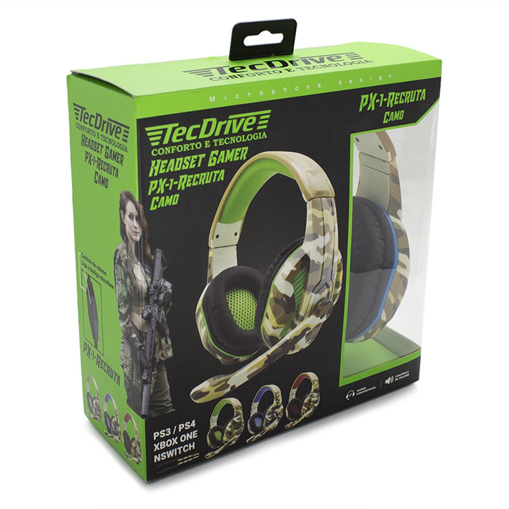 HEADSET GAMER F-10 INTELIGENTE PC TECDRIVE - Vsprodutos