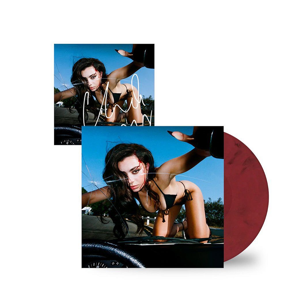 LP CHARLI XCX Crash LP 1X Vermelho Marble (AUTOGRAFADO) Fábrica Onze
