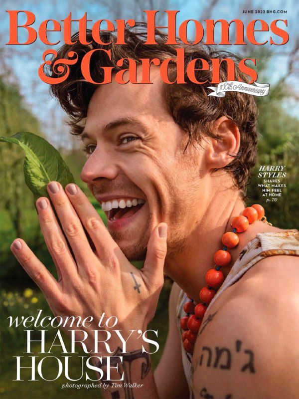 HARRY STYLES Revista Better Homes & Gardens (June/2022) Fábrica Onze