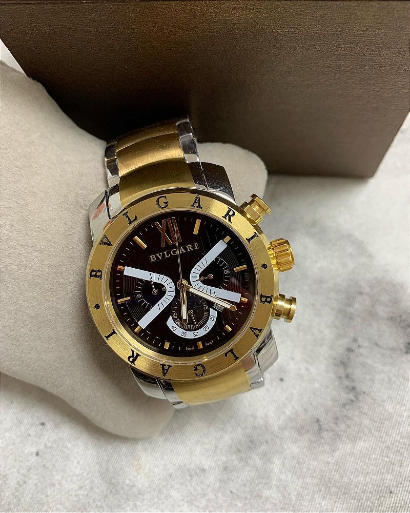 bvlgari relogio preto