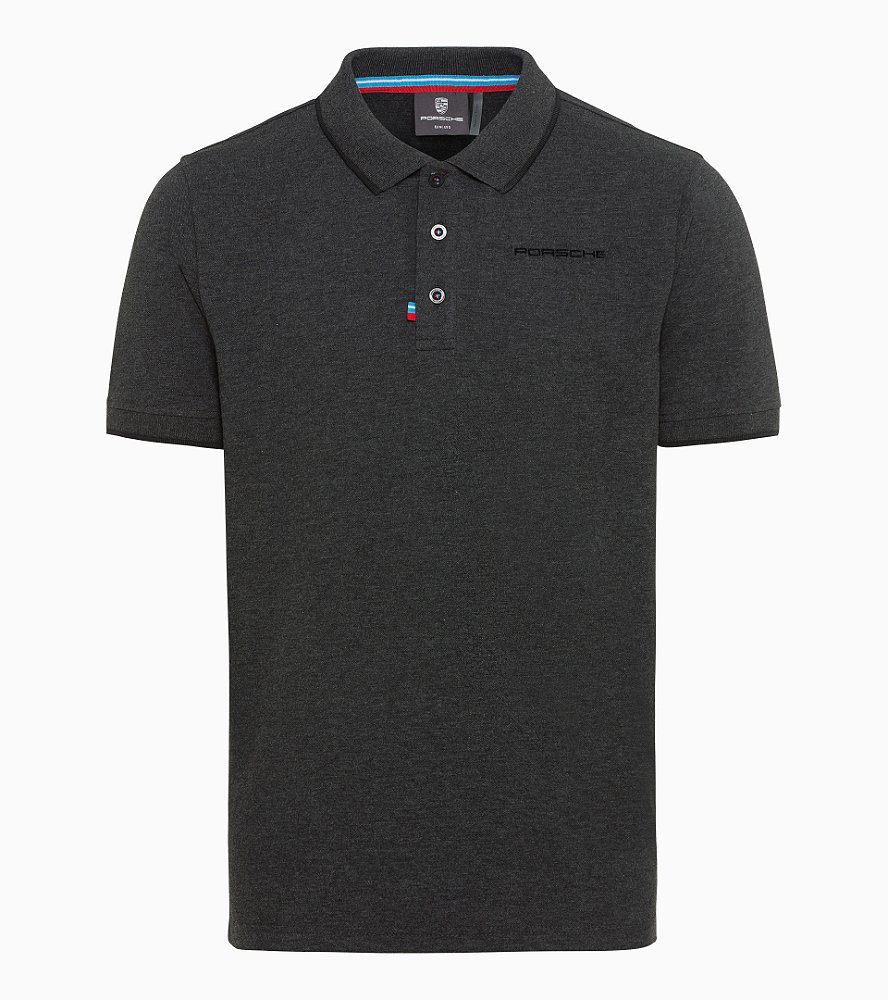 Camisa Polo Cinza Melange - Estilo e Conforto | 75Y - Porsche Pre