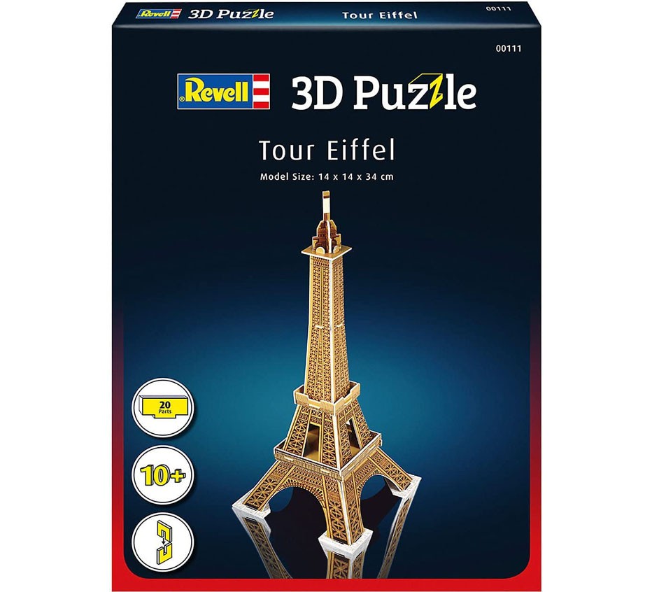 Quebra-cabeça 3D (3D Puzzle) Torre Eiffel - Revell 00111 - BLIMPS
