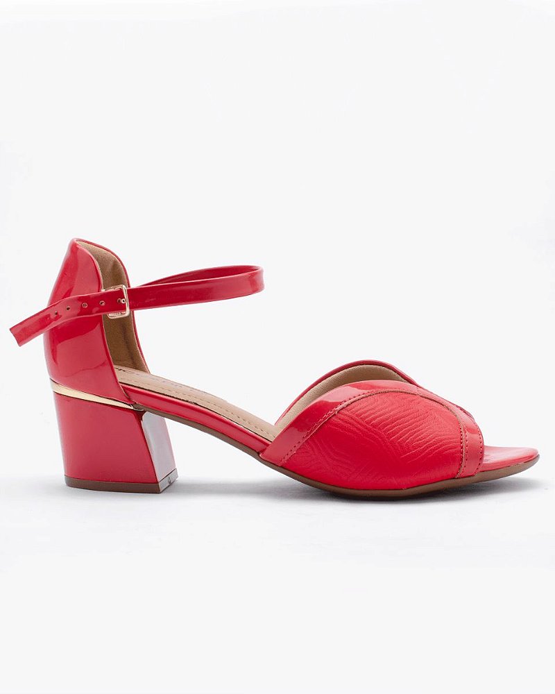 Sandália Piccadilly Salto Grosso para Joanete 542088 - lojapiccadillysp