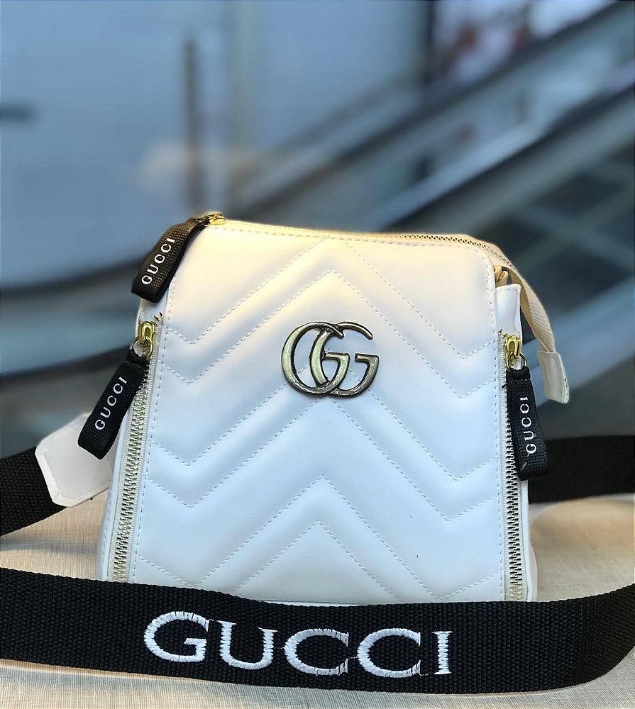 gucci blue camera bolsa
