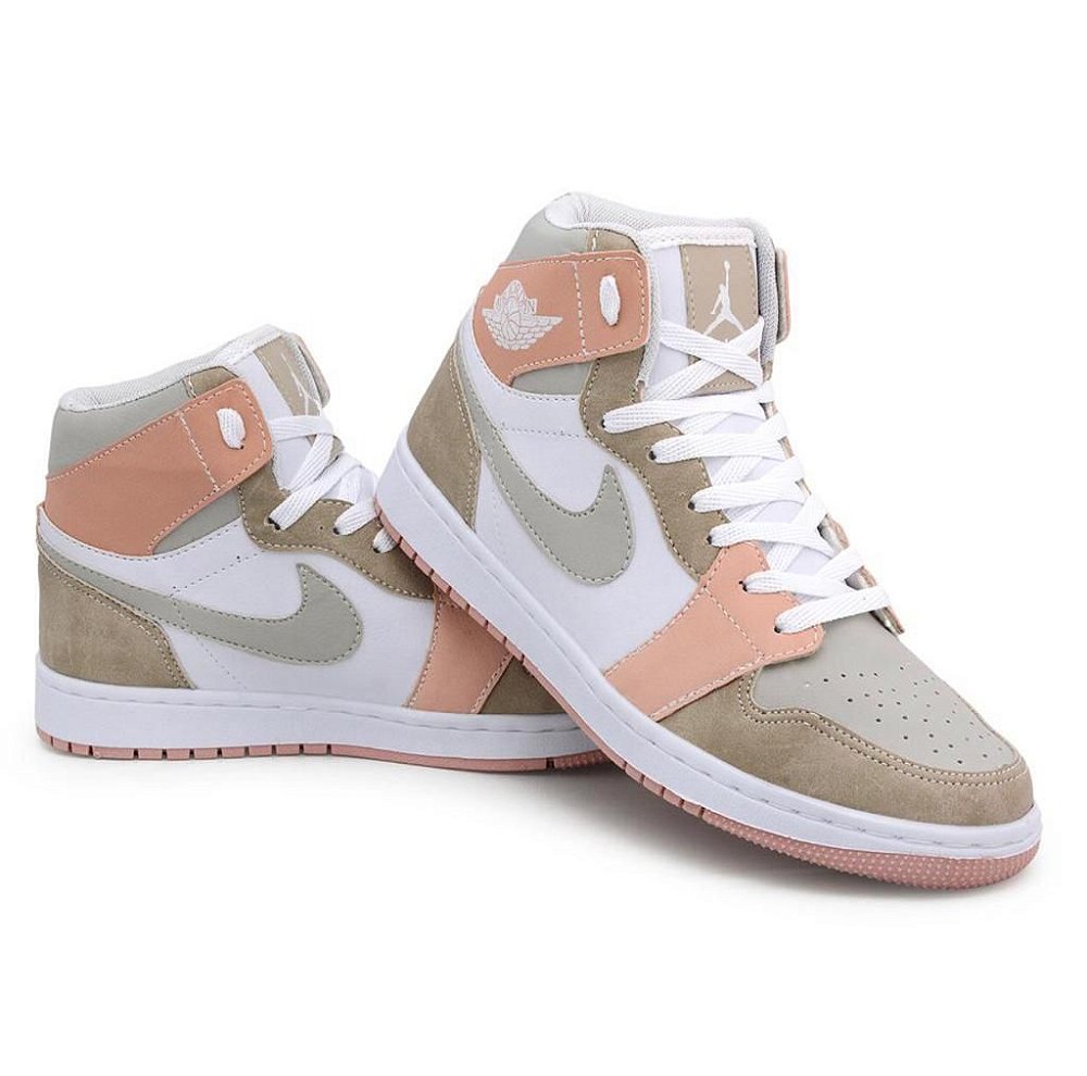 jordan cinza e branco