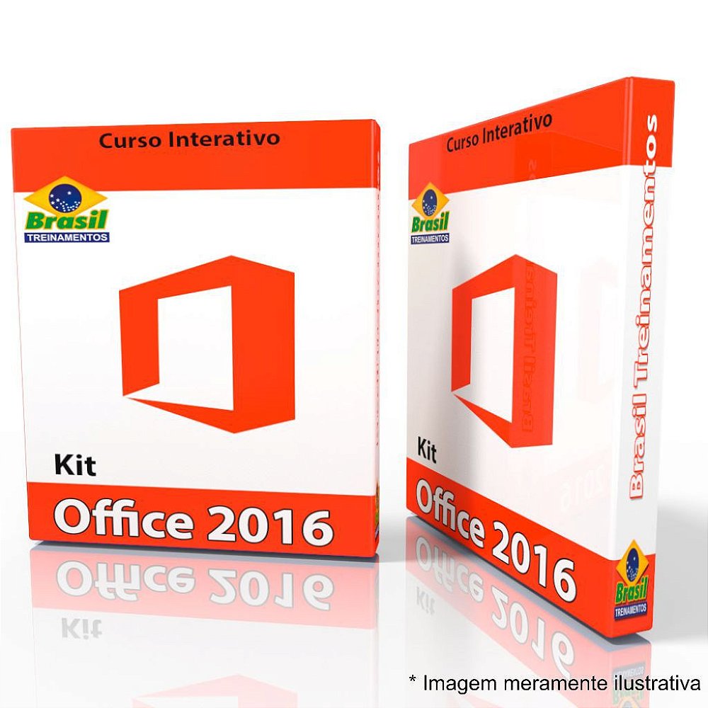 Kit Curso Informática Office 2016 + Digitação - Brasil Treinamentos