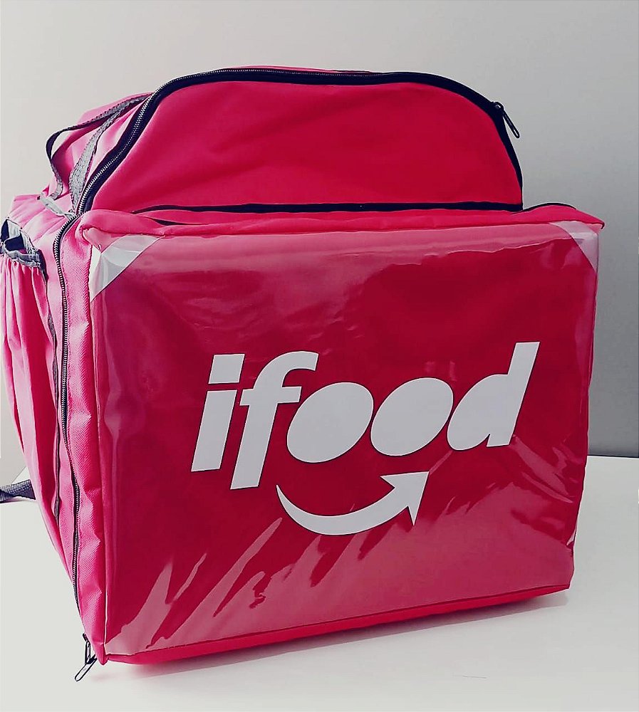 Mochila BAG IFOOD Vermelha - Stock Embalagens