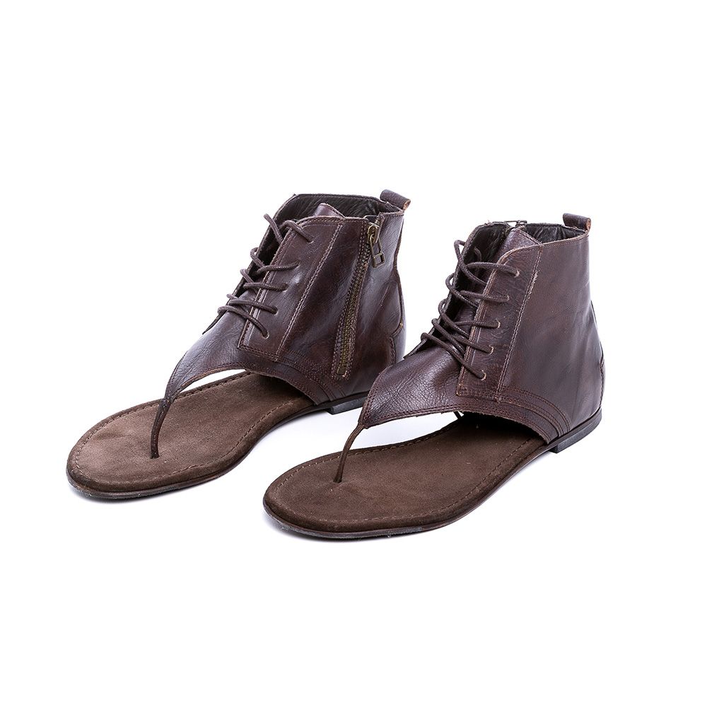 Sandália em couro ALLSAINTS - Secondhand - roupas, acessórios, calçados,  artesanatos