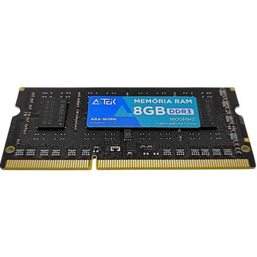 Memória RAM para Computador 8GB DDR3 1600MHz Aitek ARA-1608N - Gimix