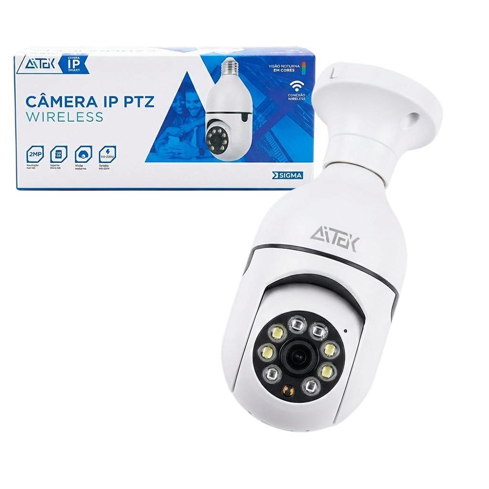 ヒムロスギ　　/ 434 Câmera de Segurança PTZ Wi-Fi Full HD Sigma-1020 - Gimix