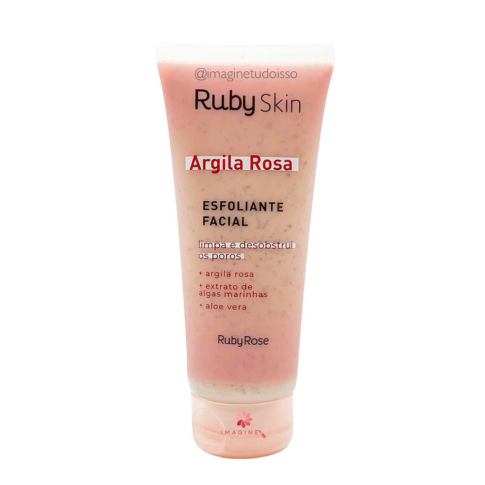Esfoliante Facial Argila Rosa - Ruby Rose - Imagine Tudo Isso