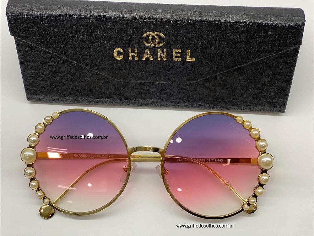 Oculos de sol com perola Clearance