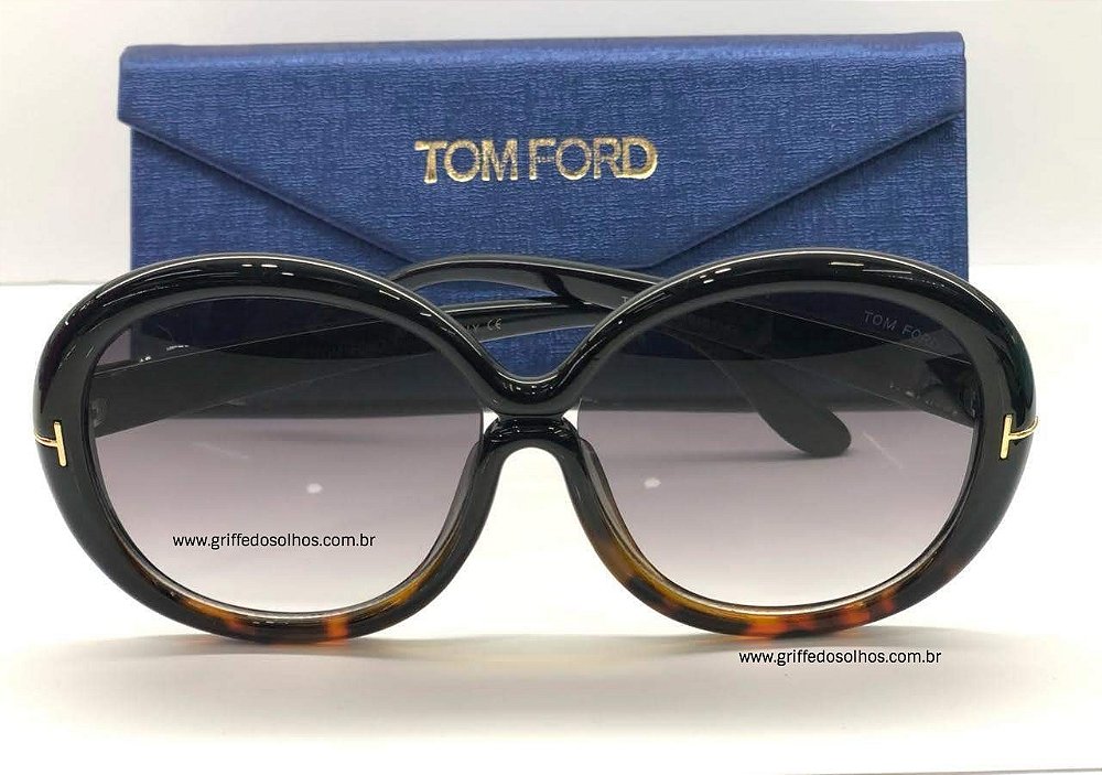 Óculos de Sol Tom Ford Redondo Preto FT038801 GISELLA - Griffe dos Olhos |  Replicas Óculos de Sol e Armação