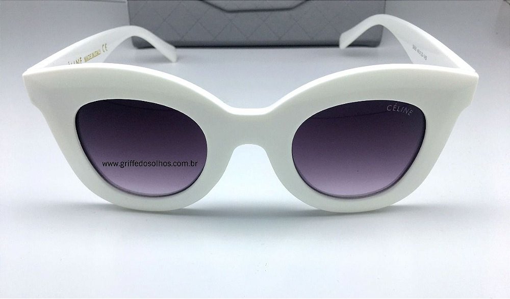 Oculos celine gatinho branco Clearance