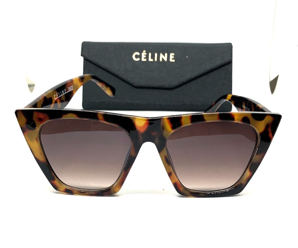 Óculos de Sol Céline Paris Edge Bege Cl41468/S - Armação Acetato Bege -  Griffe dos Olhos | Replicas Óculos de Sol e Armação