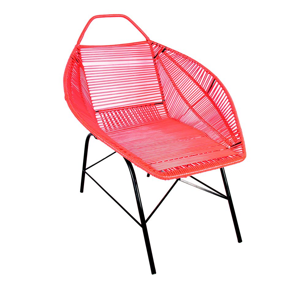 Cadeira CAD 1 Cor Teen Aspen Mart Área de Lazer e Camping em Fios de PVC  Espaguete - Cadeiras Cad
