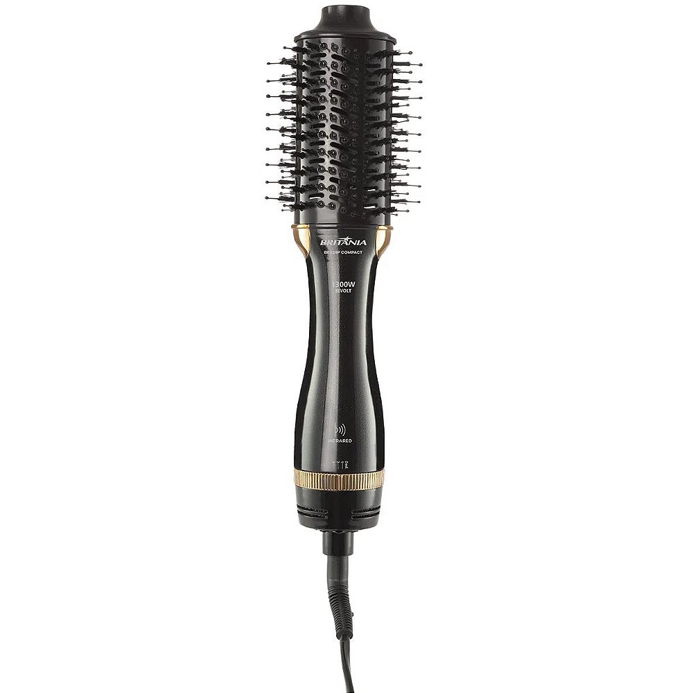 Escova Secadora Britânia BES24P Compact Infrared 1300W - Bivolt - SOS Beleza