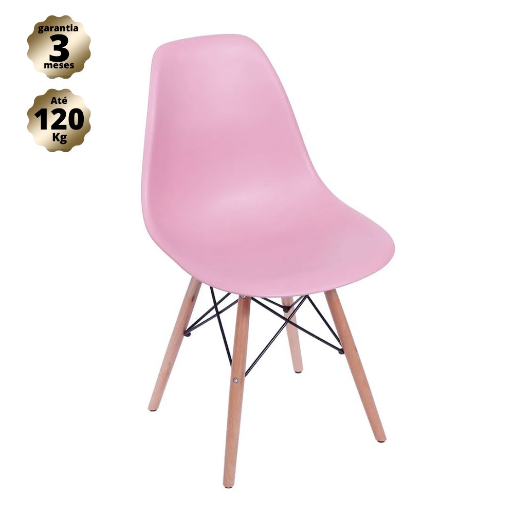 Cadeira Eames Rosa - Base Madeira Natural - Armazem Ecommerce | Cadeiras  para sua casa, conforto para sua vida!