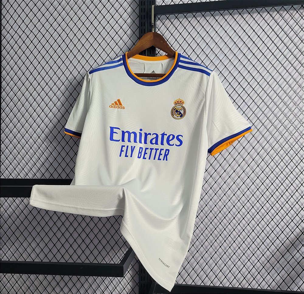 Camisa Real Madrid Home 2021/22 - Torcedor - Feliciano.imports