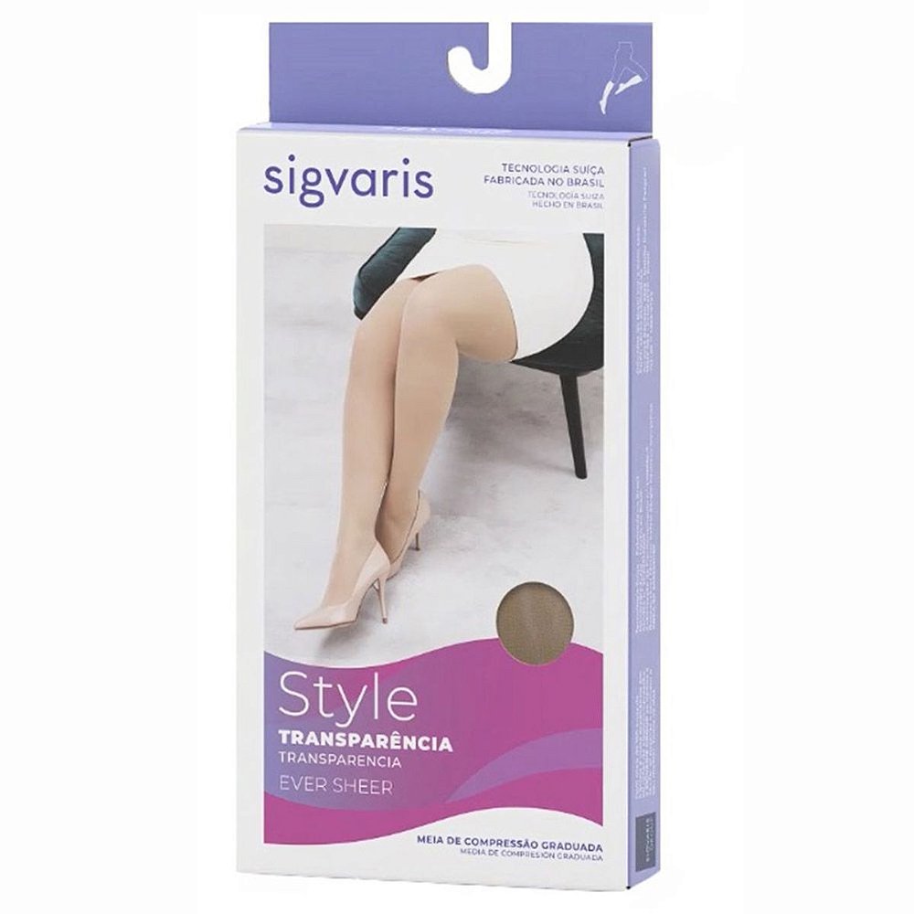 Meia Calça Style Transparência Eversheer de Ponteira Aberta 20-30 mmHg |  Sigvaris - Vita's Materiais Médicos