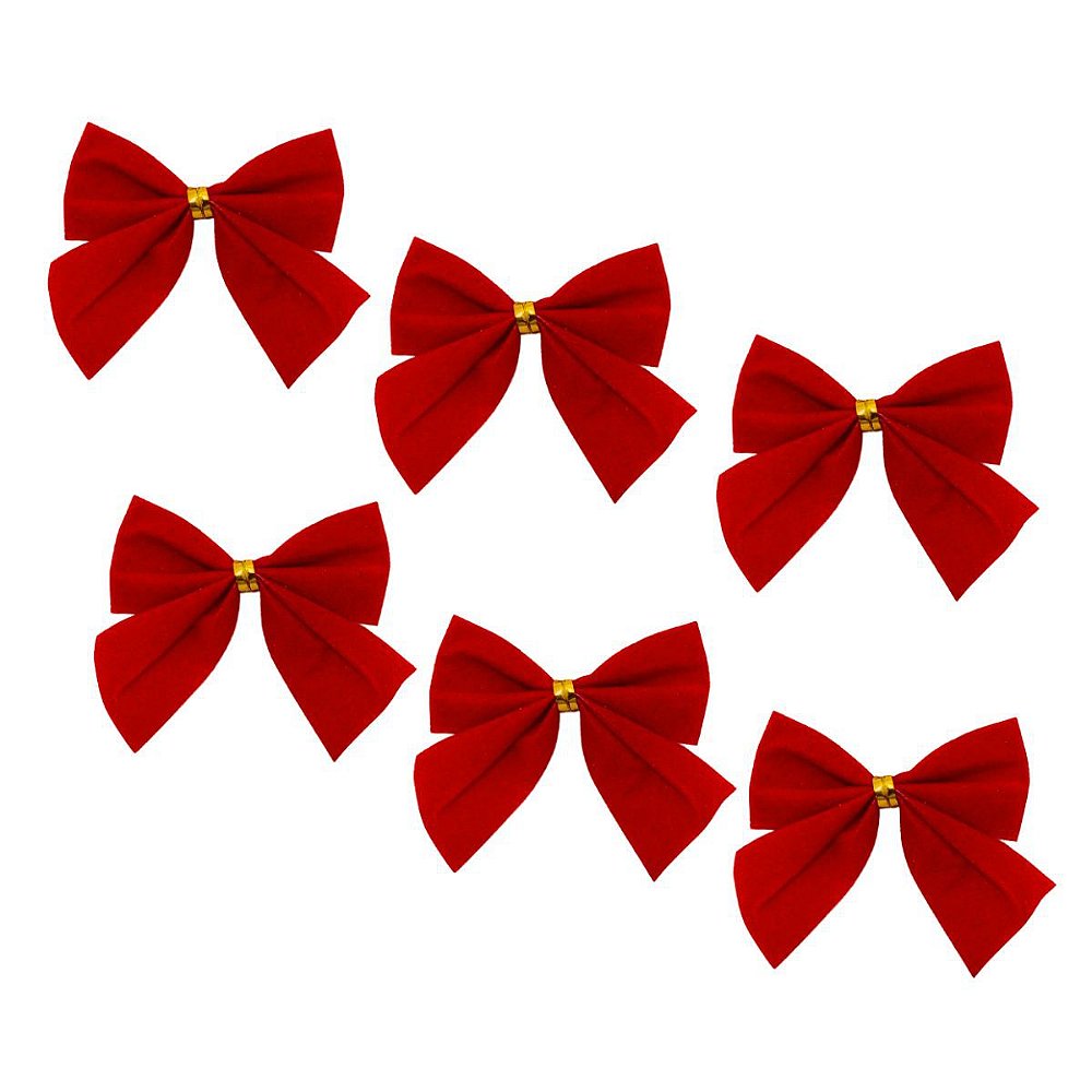 Kit 12 Laço Lacinho Vermelho Enfeite Decoração Arvore Natal - DHS SHOP -  Site Oficial