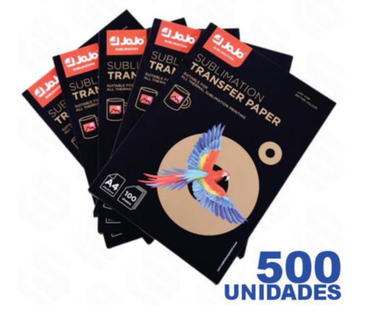 Papel Para Sublimação Jojo Rosa A4 100g 500 Folhas Teteu Foto Produtos 3809